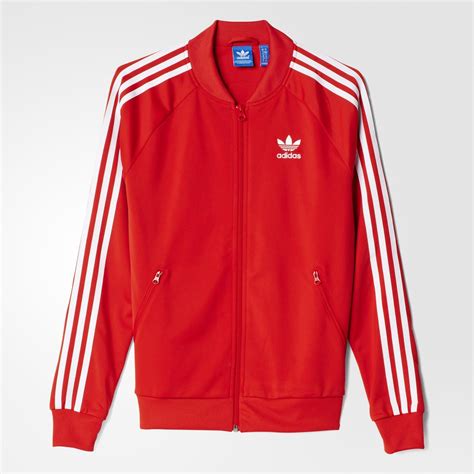 chamarra adidas originals roja